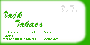 vajk takacs business card